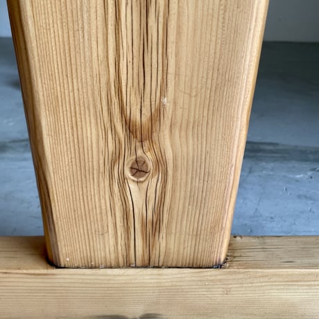 Solid Pine Round Drop Leaf Table / from Residence in Arc 2000 / France c.1980