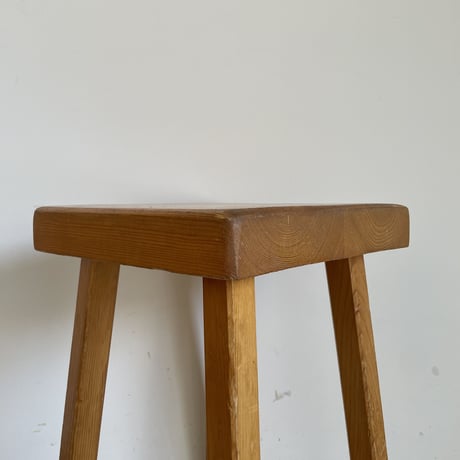 Square Seat Stool for Les arcs-2 / Charlotte Perriand / France, c1980