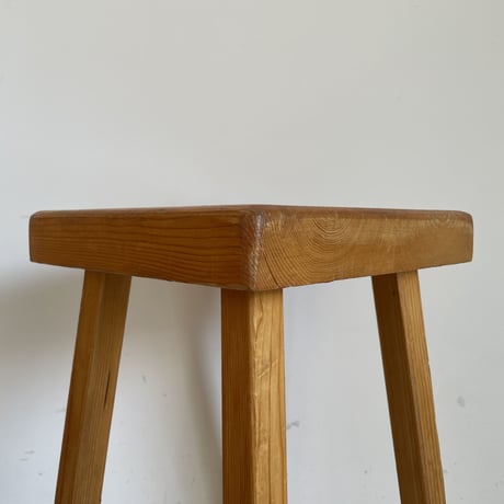 Square Seat Stool for Les arcs-3 / Charlotte Perriand / France, c1980