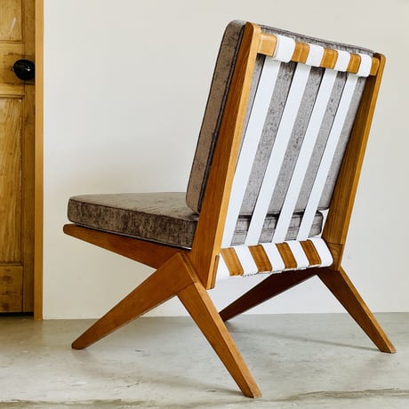 ［※PRICE/ASK］Scissor chair for Wohnbedarf / Pierre Jeanneret /  1950s Switzerland