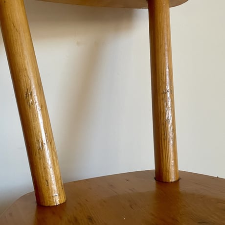 Solid Pine Chair / Rene Faublee / c.1950 France