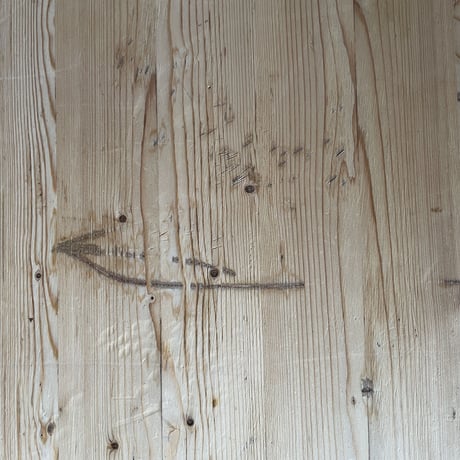 Solid Pine Table 1200 for "Les Arcs"-2 / Charlotte Perriand