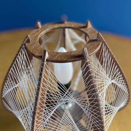 String Small Table Lamp / Unknown / c.1970 / from Czech
