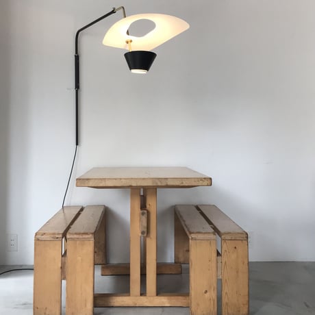 Solid Pine Table 1200 for "Les Arcs" / Charlotte Perriand