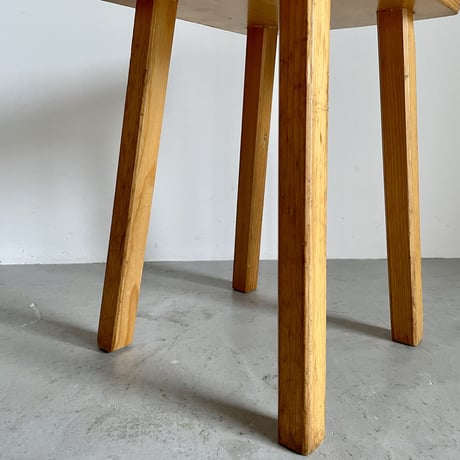 Square Seat Stool for Les arcs-5 / Charlotte Perriand / France, c1980