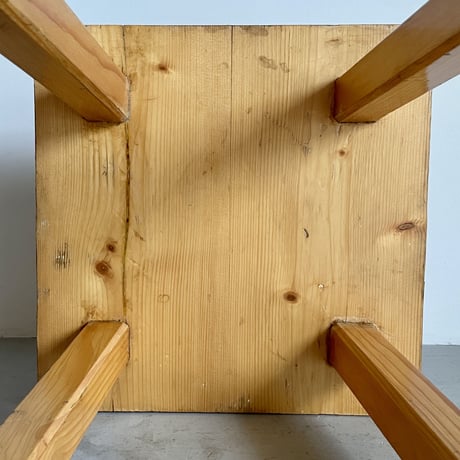 Square Seat Stool for Les arcs-6 / Charlotte Perriand / France, c1980