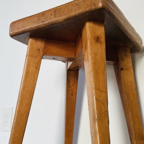 Solid pine stool for "Meribel"/ Christian Durupt / c.1950 -②