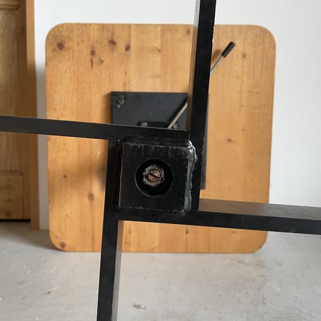 Adjustable Square Table-(ca,1976) / Charlotte Perriand for Les Arcs