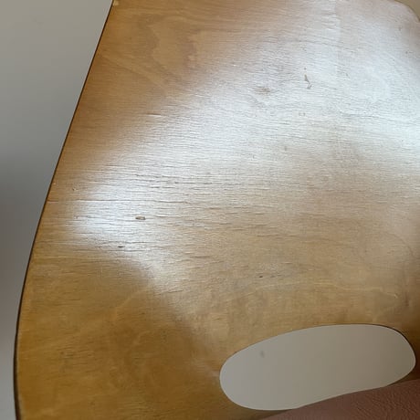 Tonneau Chair-Wood Leg-Pink Seat / Pierre Guariche-2