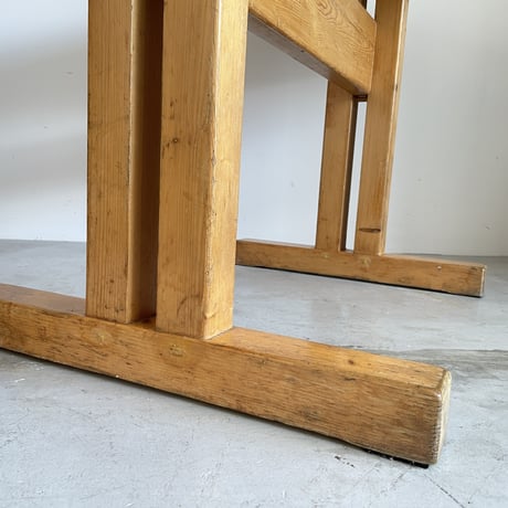 Solid Pine Table 1200 for "Les Arcs"-2 / Charlotte Perriand