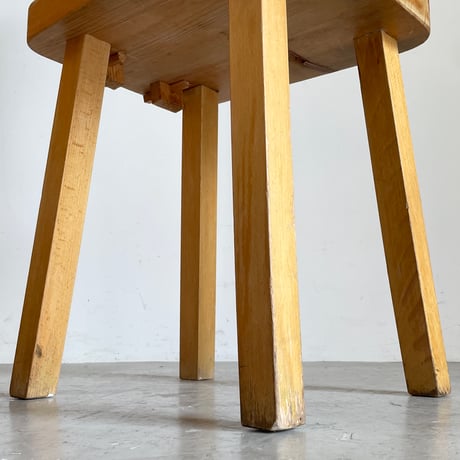 Solid Pine Dining Chair from Trois Vallées / Rene Martin -1