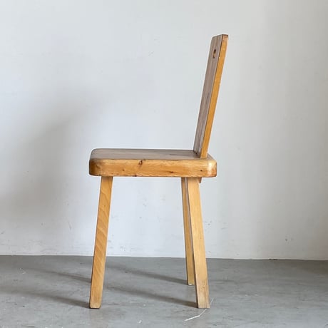 Solid Pine Dining Chair from Trois Vallées / Rene Martin -1