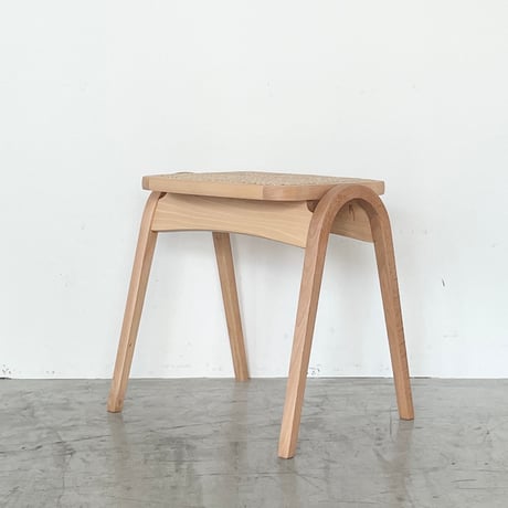 No,202R "Stacking Stool-Rattan" Oil finished/ Isamu Kenmochi