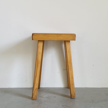 Square Seat Stool for Les arcs-3 / Charlotte Perriand / France, c1980
