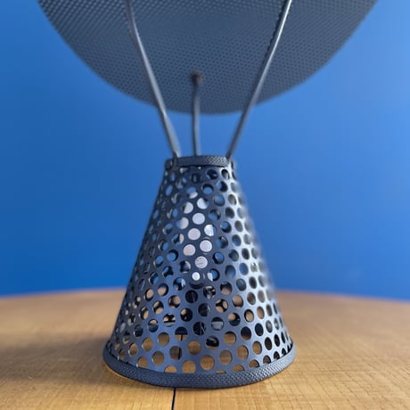 Perforated Steel Table Lamp / unknown / France / c.1980?