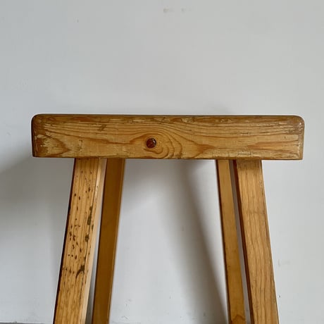 Square Seat Stool for Les arcs-6 / Charlotte Perriand / France, c1980
