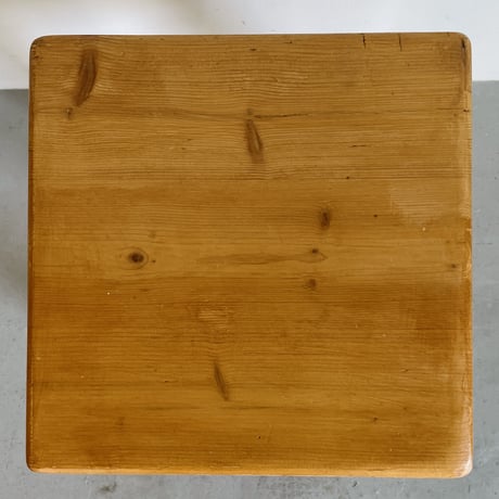 Square Seat Stool for Les arcs-1 / Charlotte Perriand / France, c1980