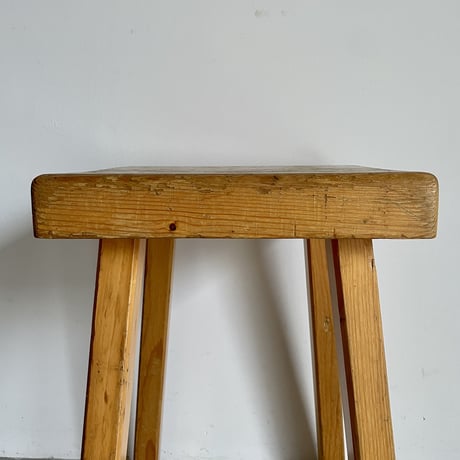 Square Seat Stool for Les arcs-5 / Charlotte Perriand / France, c1980