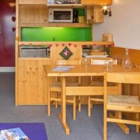 Solid Pine Table 1200 for "Les Arcs"-2 / Charlotte Perriand