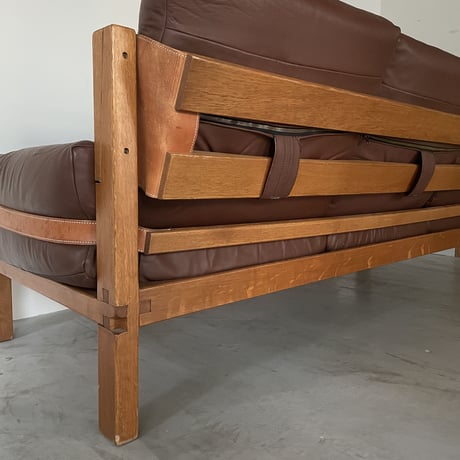 ［※PRICE/ASK］S32 Sofa (Solid Oak) / Pierre Chapo / ca.1960