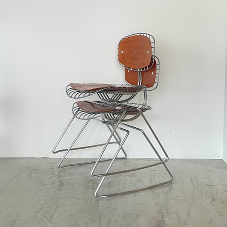 Traineau chair (Beaubourg chair) for Centre Pompidou / Michel Cadestin