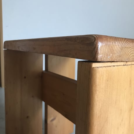 2 Planks Stool for "Les Arcs"-6 / Charlotte Perriand / 1970s