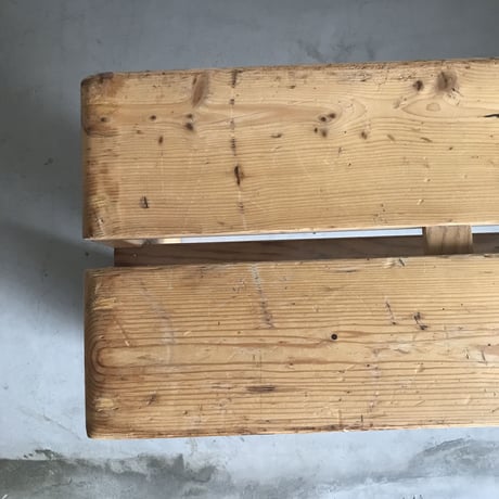 2 Planks Bench for "Les Arcs"-2 / Charlotte Perriand / 1970s