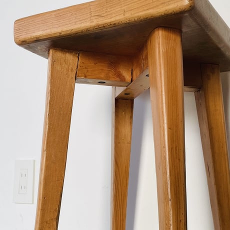 Solid pine stool for "Meribel"/ Christian Durupt / c.1950 -①