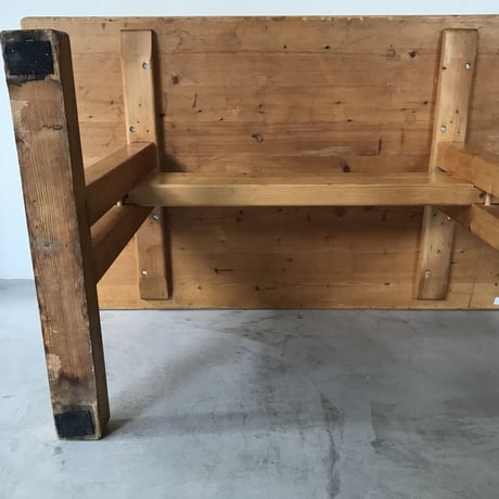 Solid Pine Table 1200 for "Les Arcs" / Charlotte Perriand
