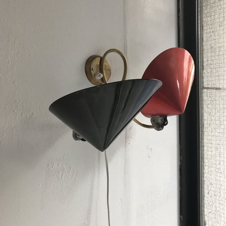 Italian Wall Lamp(Double) / unknown / Black&Red