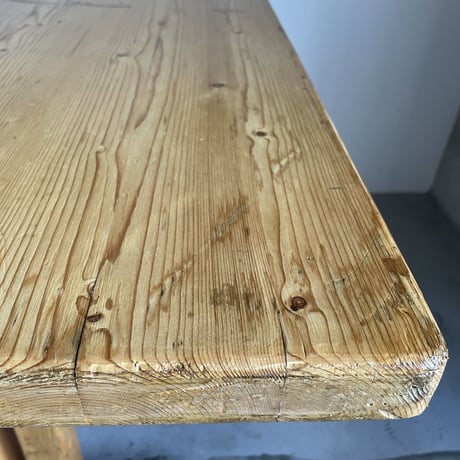 Solid Pine Table 1200 for "Les Arcs"-2 / Charlotte Perriand