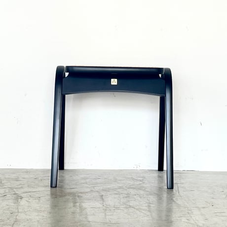 No,202R "Stacking Stool-Rattan" Black painted/ Isamu Kenmochi