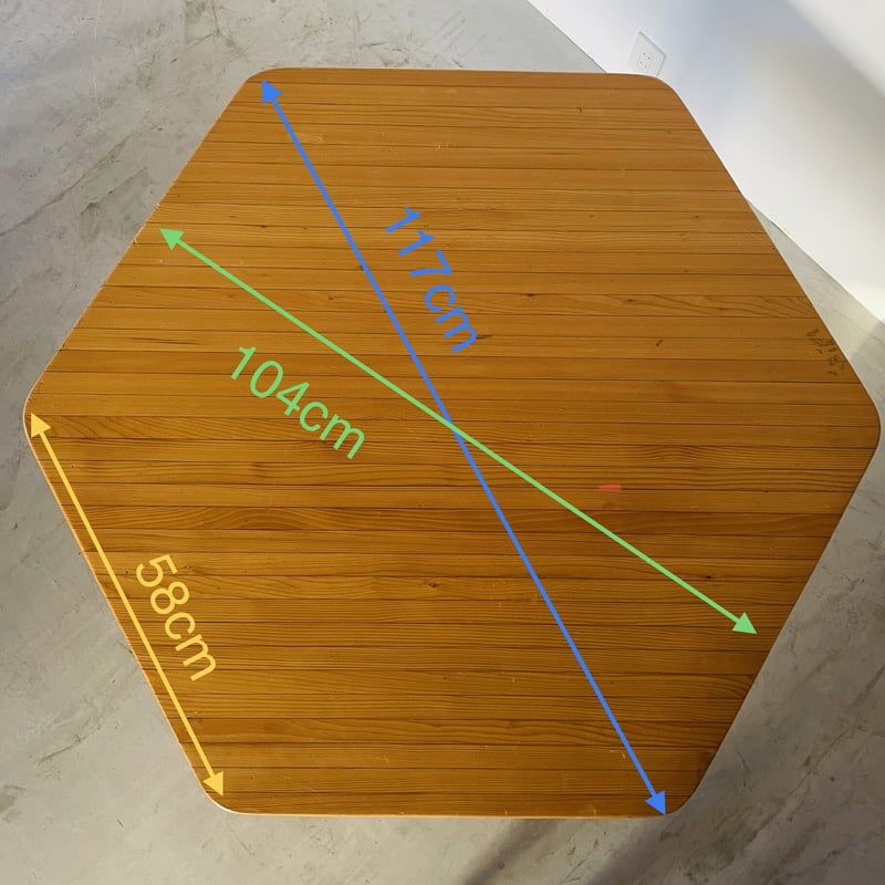 Hexagon Table for 