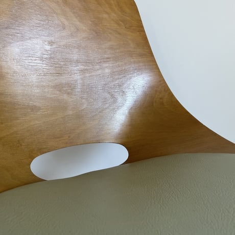 ［※PRICE/ASK］Tonneau Chair-Wood Leg-Palegreen Seat / Pierre Guariche