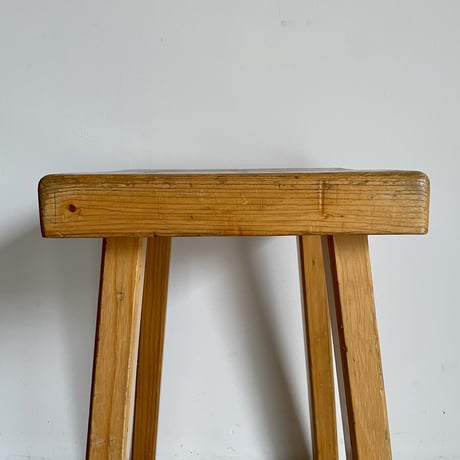 Square Seat Stool for Les arcs-5 / Charlotte Perriand / France, c1980