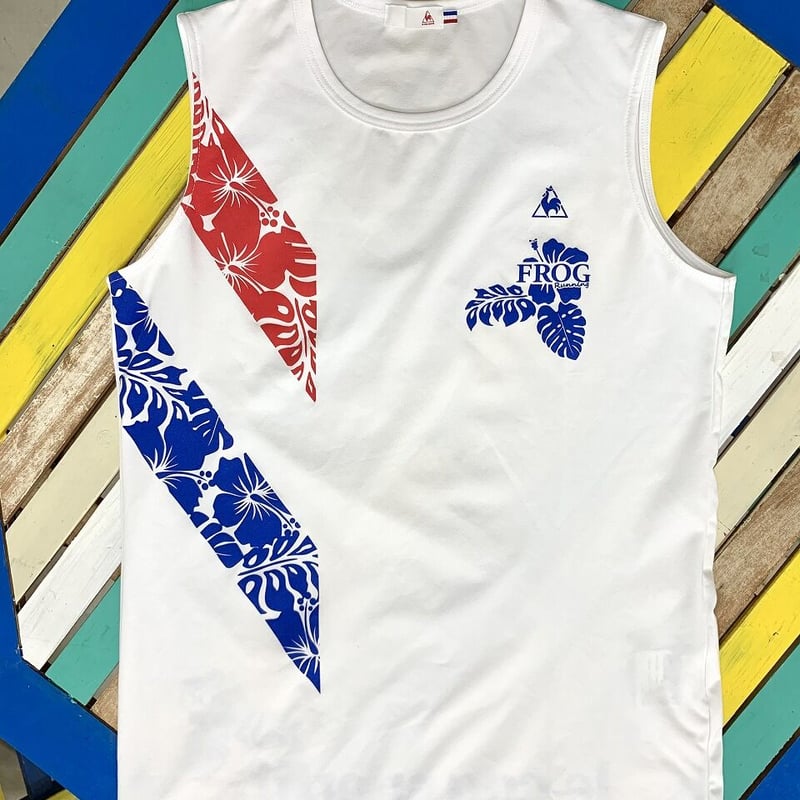 新品　ルコック 四大大会コレクション  白　ポロシャツ　ノースリーブ　Oサイズ 新品 ルコック 四大大会コレクション 白 ポロシャツ