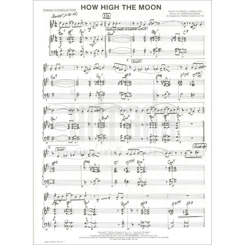 JAZZ COMBO PAK #4 / 「A Night In Tunisia」「Chamel