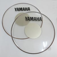 【ジャンク品】ヤマハ マーチングバスドラムヘッド シルキードット DH26B-250D 26インチ 2枚セット販売