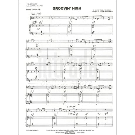 JAZZ COMBO PAK #10 / 「Groovin' High」「Bluesette」他