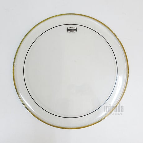 【ジャンク品】ヤマハレモバスドラムヘッドピンストライプクリア BB-PSCL22
