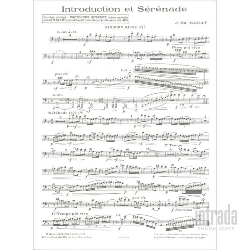 Introduction et Serenade チューバ & ピアノ伴奏 / ジョセフ Introduction et Serenade チューバ & ピアノ伴奏 / ジョセフ