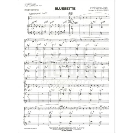 JAZZ COMBO PAK #10 / 「Groovin' High」「Bluesette」他
