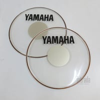 【ジャンク品】ヤマハ マーチングバスドラムヘッド シルキードット DH20B-250D 20インチ 2枚セット販売