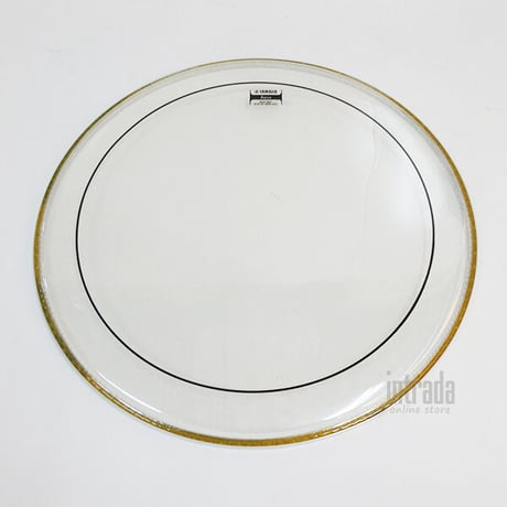 【ジャンク品】ヤマハレモバスドラムヘッドピンストライプクリア BB-PSCL22