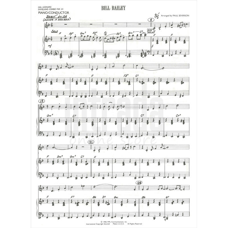 DIXIELAND COMBO PAK #4 / 「Bill Bailey」「Basin St