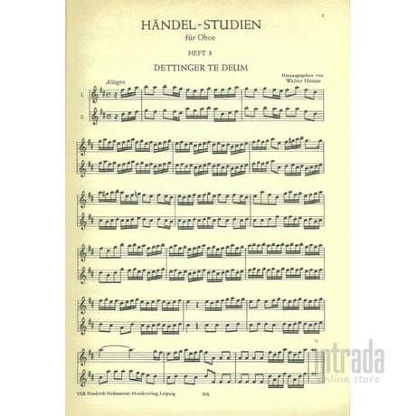 Handel Studies for Oboe Vol 3 / ゲオルク・フリードリヒ・ヘンデル