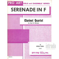 SERENADE IN F クラリネット4重奏 / ジェラルド・シアーズ