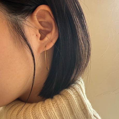 roji-jewelry フックピアス　真鍮