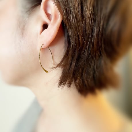roji-jewelry フックピアス　真鍮