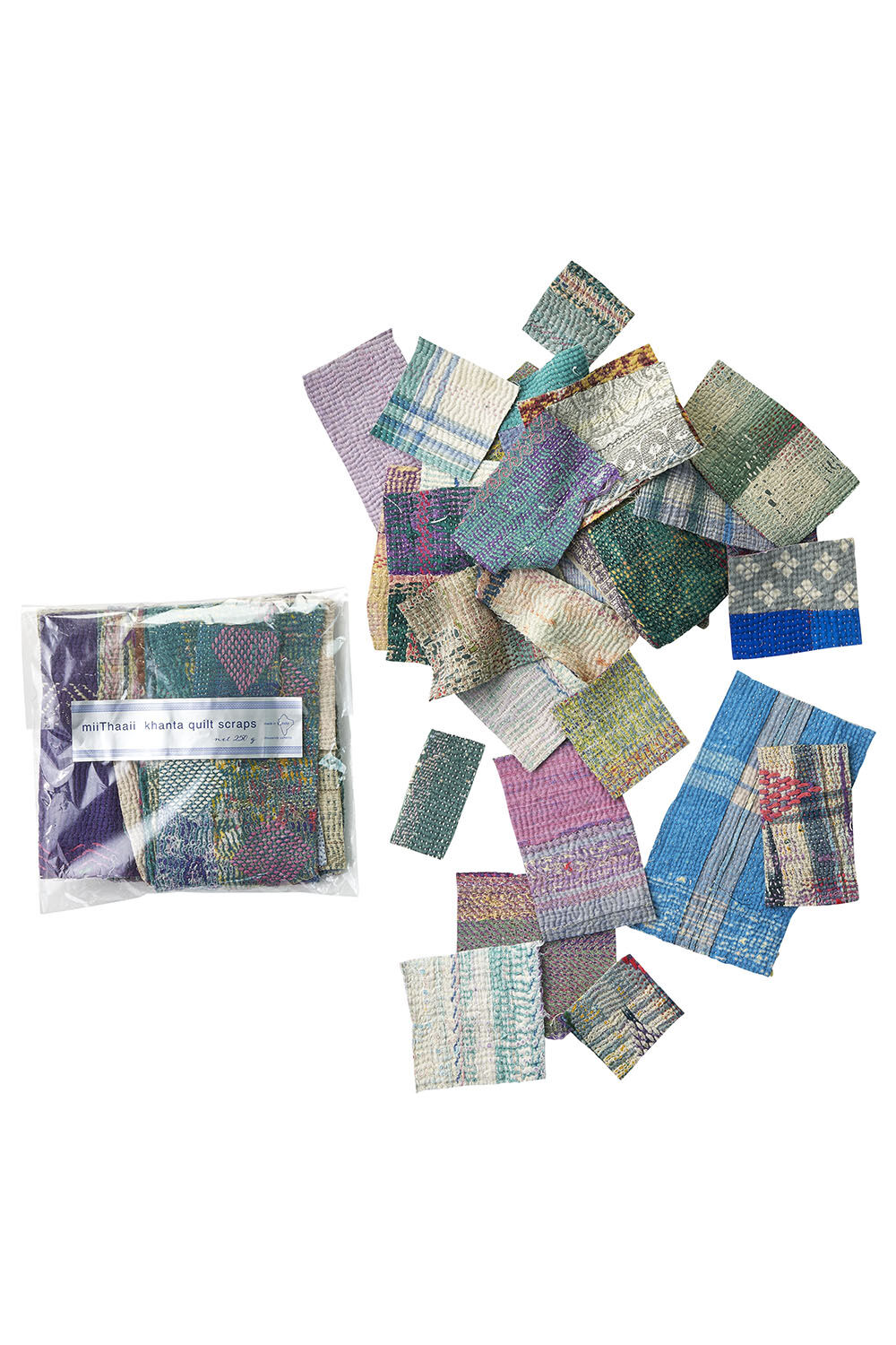 ○miiThaii カンタキルトのハギレ 250g | 古物.雑貨のお店 かくれ家